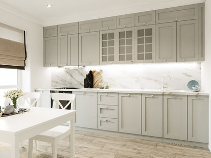 Фото № 2: Дизайн-проект двухкомнатной квартиры 75.42  м² Стиль Американская классика для ЖК Московский