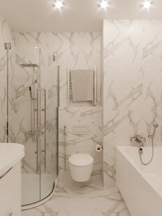 Фото № 5: Дизайн-проект двухкомнатной квартиры 75.42  м² Стиль Американская классика для ЖК Московский