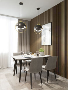 Фото № 4: Дизайн-проект однокомнатной квартиры 42.5  м² стиль Модернизм для ЖК Галактика