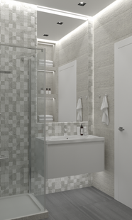 Фото № 2: Дизайн-проект квартиры-студии 31.12  м² Современный стиль для ЖК в г. Люберцы