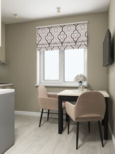 Фото № 6: Дизайн-проект трехкомнатной квартиры 62.96  м² Скандинавский стиль для ЖК Московский