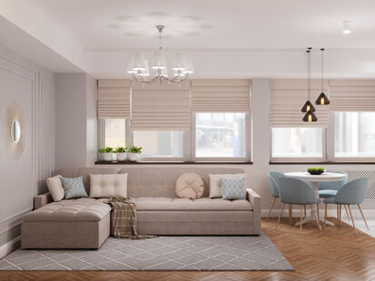 Фото № 1: Дизайн-проект трехкомнатной квартиры 72.58  м² Стиль Современная классика для ЖК Московский