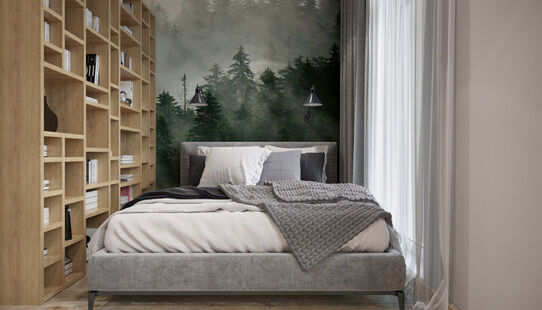 Фото № 2: Дизайн-проект квартиры-студии 34.55  м² Современный стиль для ЖК Образ Жизни