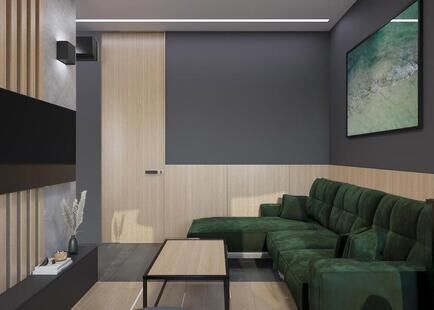 Фото № 5: Дизайн-проект двухкомнатной квартиры 65.9  м² Стиль Лофт для ЖК Планерный