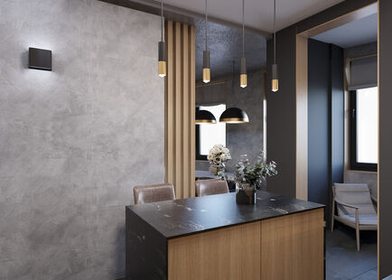 Фото № 4: Дизайн-проект двухкомнатной квартиры 65.9  м² Стиль Лофт для ЖК Планерный