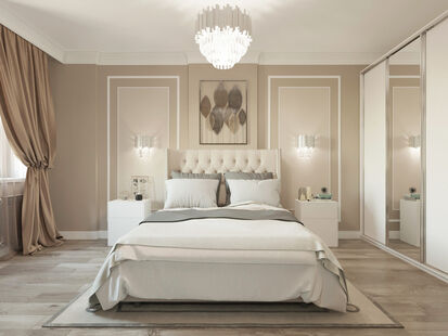 Фото № 6: Дизайн-проект трехкомнатной квартиры 78.19  м² Современный стиль для ЖК Московский