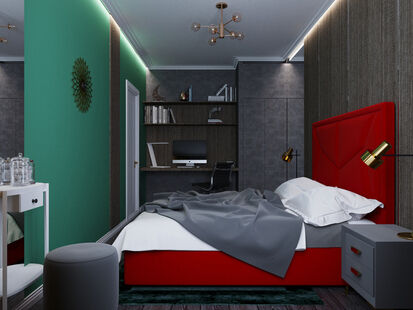 Фото № 1: Дизайн-проект двухкомнатной квартиры 60.3  м² Стиль Фьюжн для ЖК Гагарина 23а