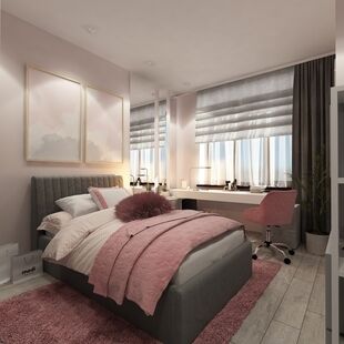 Фото № 1: Дизайн-проект трехкомнатной квартиры 64.84  м² стиль Модернизм для ЖК Савеловский Сити