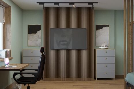 Фото № 4: Дизайн-проект однокомнатной квартиры 50.14  м² Стиль Лофт для ЖК Зеленые Аллеи