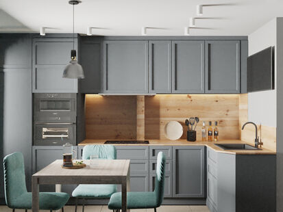 Фото № 2: Дизайн-проект трехкомнатной квартиры 58.33  м² Стиль Контемпорари для ЖК Московский