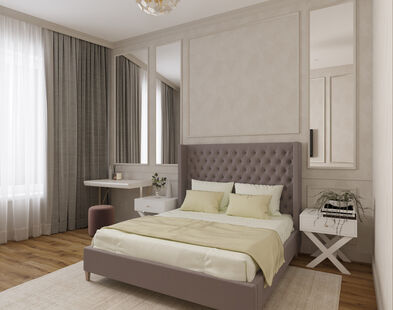 Фото № 5: Дизайн-проект четырехкомнатной квартиры 106.9  м² Стиль Эклектика для ЖК Грин Парк