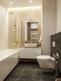 Фото № 3: Дизайн-проект трехкомнатной квартиры 73.3  м² Скандинавский стиль для ЖК Энтузиасты