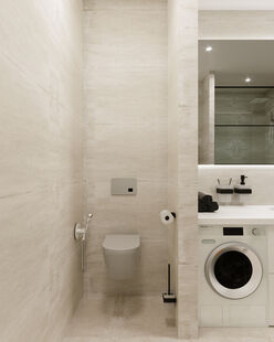 Фото № 5: Дизайн-проект трехкомнатной квартиры 72.28  м² Современный стиль для ЖК Опалиха