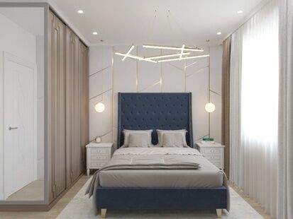 Фото № 3: Дизайн-проект трехкомнатной квартиры 55.5  м² стиль Модернизм для ЖК Московский