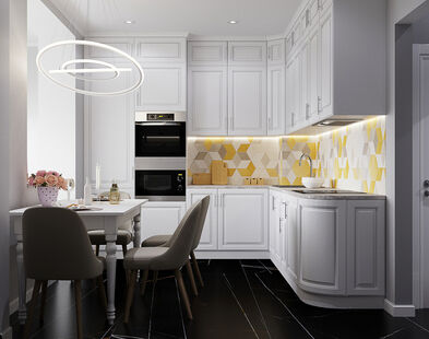 Фото № 1: Дизайн-проект трехкомнатной квартиры 76.7  м² Стиль Эклектика для ЖК Московский