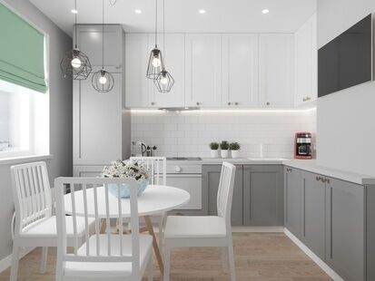 Фото № 1: Дизайн-проект двухкомнатной квартиры 53.51  м² Скандинавский стиль для ЖК Московский