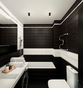 Фото № 3: Дизайн-проект квартиры-студии 30.07  м² стиль Модернизм для ЖК Мой город