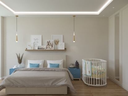 Фото № 4: Дизайн-проект двухкомнатной квартиры 53.6  м² Стиль Минимализм для ЖК Пятницкий квартал