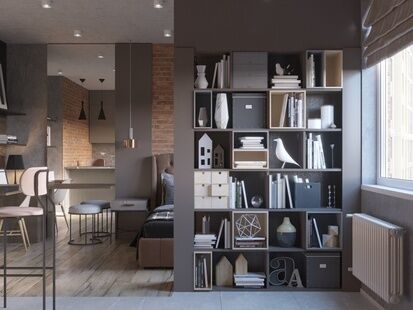 Фото № 6: Дизайн-проект квартиры-студии 30.91  м² Стиль Лофт для ЖК Город