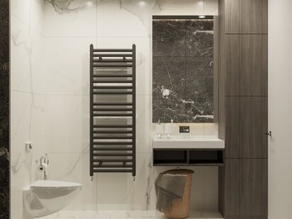 Фото № 6: Дизайн-проект двухкомнатной квартиры 56.02  м² Стиль Минимализм для ЖК Москвичка