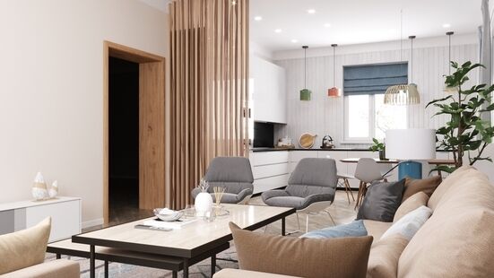 Фото № 5: Дизайн-проект дома/коттеджа 304.49  м² Скандинавский стиль для двухэтажного дома