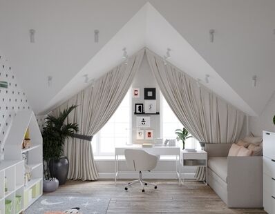 Фото № 2: Дизайн-проект дома/коттеджа 205.7  м² Стиль Эклектика для двухэтажного дома