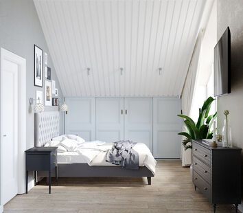 Фото № 1: Дизайн-проект дома/коттеджа 205.7  м² Стиль Эклектика для двухэтажного дома