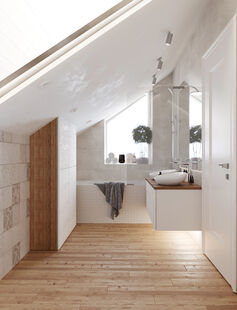 Фото № 5: Дизайн-проект дома/коттеджа 205.7  м² Стиль Эклектика для двухэтажного дома