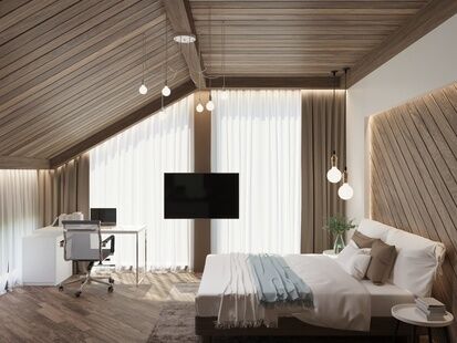 Фото № 2: Дизайн-проект дома/коттеджа 239.25  м² Современный стиль для двухэтажного дома