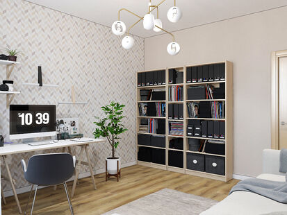 Фото № 3: Дизайн-проект дома/коттеджа 118.34  м² Стиль Эклектика для этажа частного дома