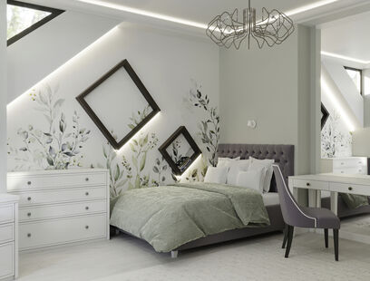 Фото № 1: Дизайн-проект трехкомнатной квартиры 115.63  м² Стиль Современная классика для этажа многоуровневой квартиры