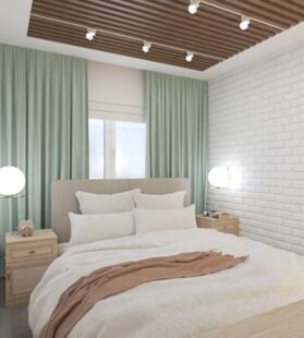 Фото № 2: Дизайн-проект трехкомнатной квартиры 66.6  м² Стиль Эклектика для ЖК Летний Сад