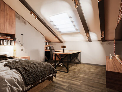 Фото № 3: Дизайн-проект квартиры-студии 73.8  м² Современный стиль для ЖК Полянка