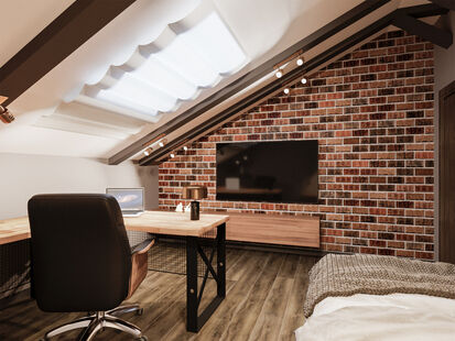 Фото № 2: Дизайн-проект квартиры-студии 73.8  м² Современный стиль для ЖК Полянка