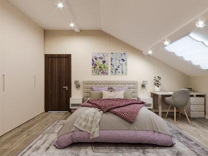 Фото № 4: Дизайн-проект квартиры-студии 73.8  м² Современный стиль для ЖК Полянка