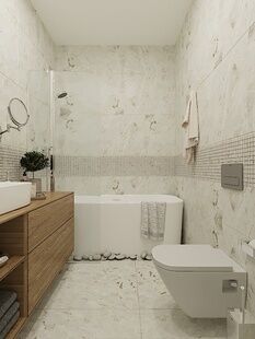 Фото № 5: Дизайн-проект двухкомнатной квартиры 70.53  м² Стиль Контемпорари для ЖК Московский