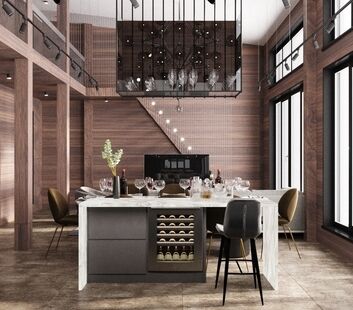 Фото № 4: Дизайн-проект однокомнатной квартиры 66.49  м² стиль Модернизм для этажа частного дома