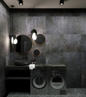 Фото № 5: Дизайн-проект однокомнатной квартиры 66.49  м² стиль Модернизм для этажа частного дома