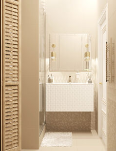 Фото № 2: Дизайн-проект трехкомнатной квартиры 81.0  м² Стиль Классика для ЖК Скандинавия