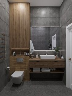 Фото № 2: Дизайн-проект трехкомнатной квартиры 70.0  м² Современный стиль для ЖК Символ