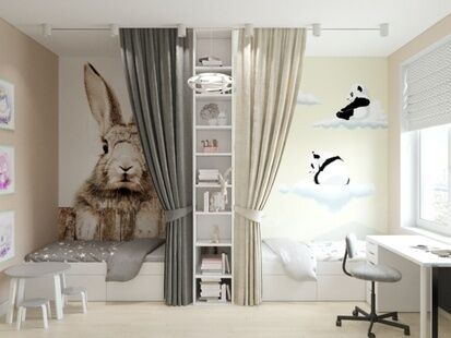 Фото № 3: Дизайн-проект трехкомнатной квартиры 91.8  м² Стиль Современный для ЖК Скандинавия