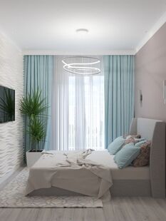 Фото № 3: Дизайн-проект трехкомнатной квартиры 72.8  м² Стиль Минимализм для ЖК Московский