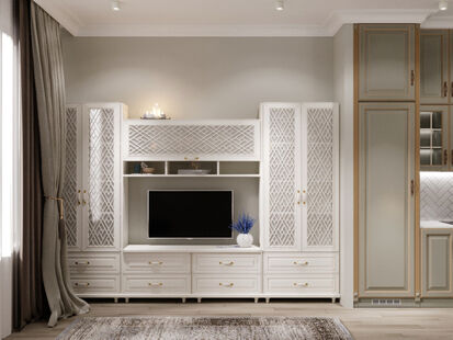 Фото № 4: Дизайн-проект квартиры-студии 30.27  м² Стиль Американская классика для ЖК Хэдлайнер