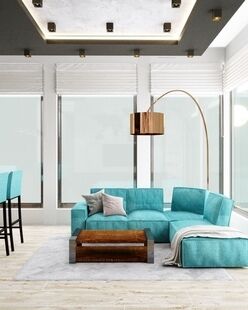 Фото № 1: Дизайн-проект четырехкомнатной квартиры 85.24  м² стиль Модернизм для ЖК Нева Тауэрс