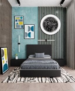 Фото № 4: Дизайн-проект четырехкомнатной квартиры 85.24  м² стиль Модернизм для ЖК Нева Тауэрс