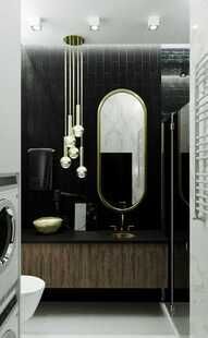 Фото № 5: Дизайн-проект четырехкомнатной квартиры 85.24  м² стиль Модернизм для ЖК Нева Тауэрс