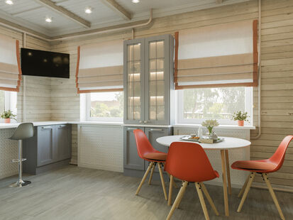 Фото № 3: Дизайн-проект однокомнатной квартиры 39.0  м² Стиль Контемпорари для нескольких помещений частного дома