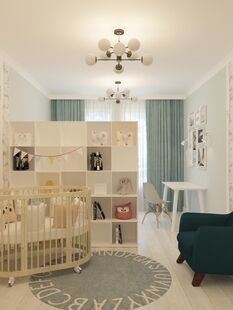 Фото № 2: Дизайн-проект четырехкомнатной квартиры 84.9  м² Стиль Модернизм для ЖК Саларьево Парк