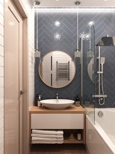 Фото № 2: Дизайн-проект трехкомнатной квартиры 83.0  м² Стиль Модернизм для УК Мастер ЖКХ