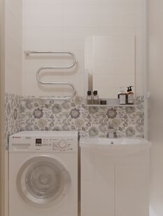 Фото № 4: Дизайн-проект квартиры-студии 24.17  м² Стиль Контемпорари для ЖК Семь столиц